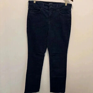 NYDJ Marilyn Straight Lift Tuck Technology Dark Wash Stretch Jeans Women's 12